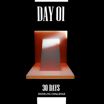 30 days modeling challenge - day 1 3d b3d blender challenge model modeling motion graphics render