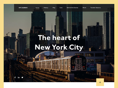 NYC Subway city infrastructure design figma design historical legacy landing page new york nyc photography redesign subway transportation uiux