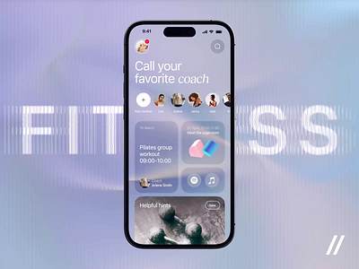 Fitness Community Mobile iOS App androoid animation app app design app interaction app ui dashboard design fitness ios mobile mobile app mobile ui motion online sport ui ux video workout