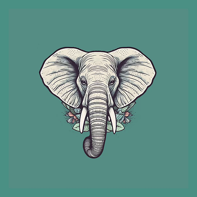 An elephant animation branding icon illustration motion graphics