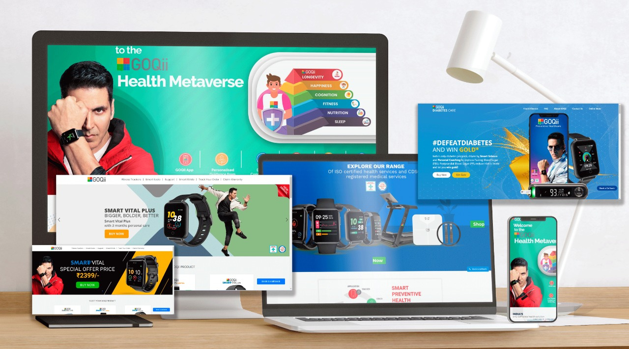 Example of GOQii - an Indian fitness technology company