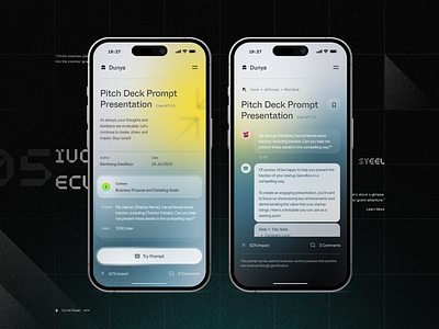 AI Prompt Hub - Mobile iOS App ai aiinspires app apple gradient ios mobile product design prompt ui ux