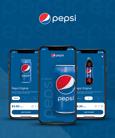 Pepsi Shopping App Concept Design concept design ui ux