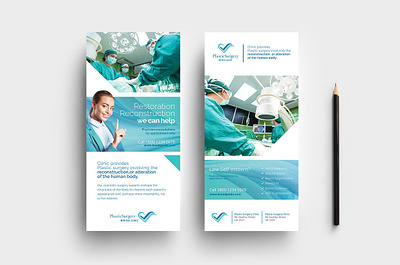 Plastic Surgery DL Card Template 3d animation branding graphic design logo motion graphics plastic surgery surgeon surgery ui