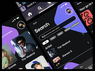 Music App Concept app figma music ui ux