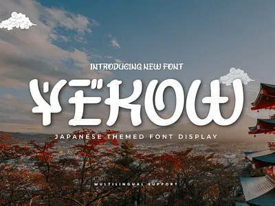 YEKOW – Japanese Style Font faux