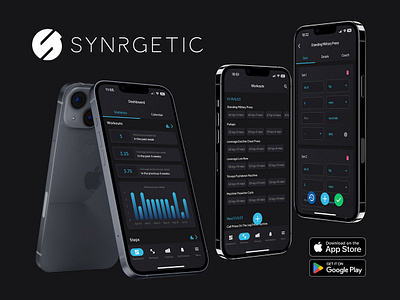 Synrgetic Mobile App app design branding design graphic design illustration logo mobile app design ui ui design ux ux design