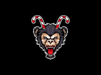 Zuckerfrei 2d angry monkey branding candy candy cane chocolate clean design graphic design illustration logo modern monkey simple suger zuckerfrei