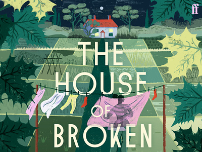 The House of Broken Bricks book cover character digital folioart illustration olivia waller publishing texture