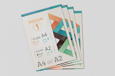 Flyer / Poster Mock-Ups 3d branding clean design download flyer graphic design illustration letter logo mockup mockups photoshop pieces poster presentation sheet stationery ui vector