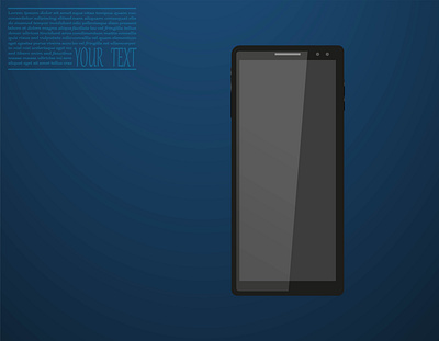 Smartphone. Realistic vector illustration of a smartphone.