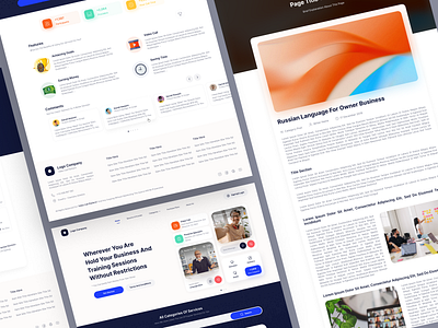 Responsive Web | Online Educational Platform blog class comment design footer header landing meet meeting mobile online platform responsive site ui uidesign ux uxdesign web page web ui website