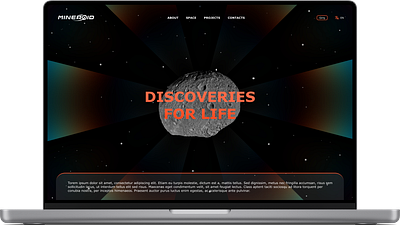 Landing Page DailyUI 3d app asteroid branding design graphic design illustration landing page logo space tipgrafi ui uiux website