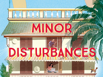Minor Disturbances alex green book cover building digital folioart illustration publishing