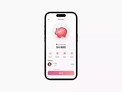 Fintech Bank App Animation | Gamification 💰 3d animation bank branding concept deposit design fintech gamification graphic design illustration ios iphone logo money motion graphics pig ui ux vector