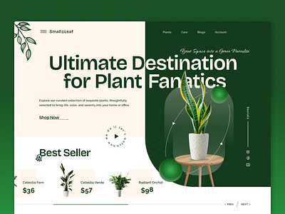 Plant Product Landing Page UI app branding design graphic design illustration image app logo ui ux vector