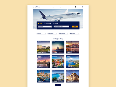 My redesign www.lufthansa.com design ui ux