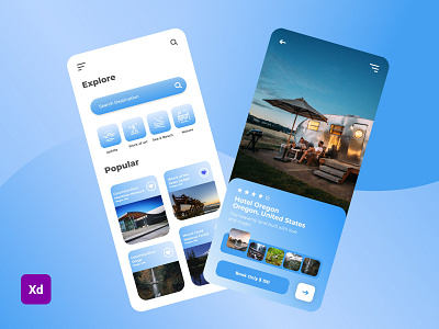 Travel Agency Mobile App UI Design(Adobe XD) adobe xd android app design app ui app ux commercial design design figma graphic design illustration logo mobile app mobile device ui travel agency ui user experience user interface ux