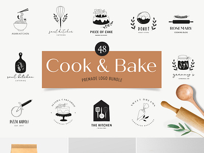 Cook & Bake logos collection