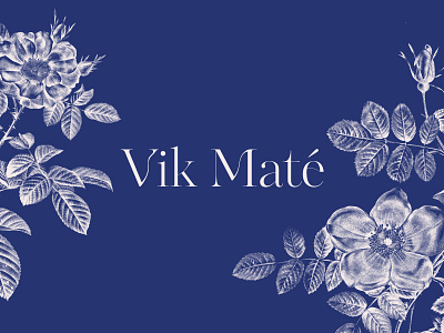 Logo for the cosmetics brand "Vik Mate" branding design graphic design logo logotype