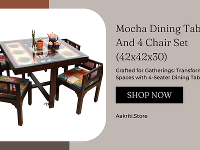 Space-Savvy Elegance: Bookmarking 4-Seater Dining Tables for Sty dining table 4 seater