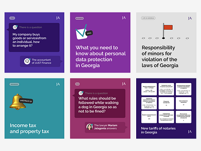 JUST Advisors — Instagram Design canva design figma graphic design instagram law