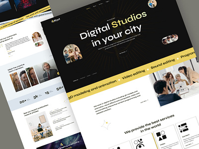 Affort - Agency Portfolio agency portfilio best shot on dribbble branding business services creative agency digital marketing envytheme portfolio seo seo marketing