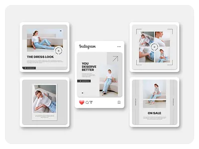 Fashion Instagram Template PSD branding free psd free template freebies instagram post instagram template minimalist instagram social media design template