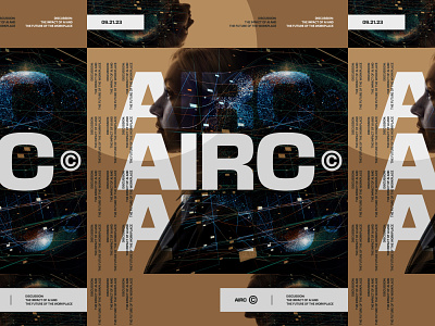 AIRC 2 ai artificial intelligence branding conference event poster