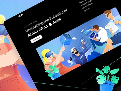 Header Illustration for Tappz app branding design graphic design header illustration landing landingpage ui