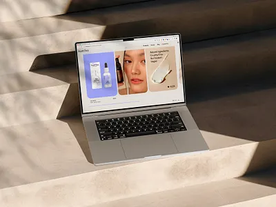 KUMIKO Landing Page brand brand identity branding branding design cosmetics designer freelance webdesigner korean design korean skincare landing page skincare ui ux web web design web designer