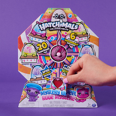 Hatchimals Mystery Wheel Packaging & Branding design