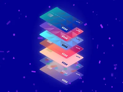 PAYMENT CARDS design illustration ui