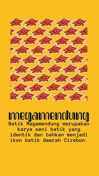 megamendung batik design graphic design illustration modern simple
