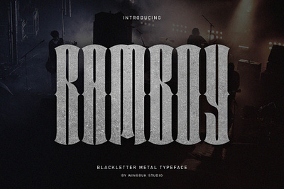 Ramboy Blackletter Font art artwork blackletter branding design font graphic design lettering logo typography
