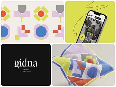 Identity and webdesign for Gidna branding graphic design landing logo logotype pattern psychotherapy ui website women