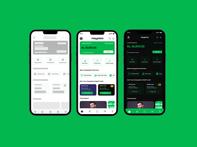 Easypaisa Mobile App (Redesign) branding logo minimal typography ui ux