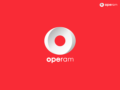 operam branding circle icon letter logo o shape symbol