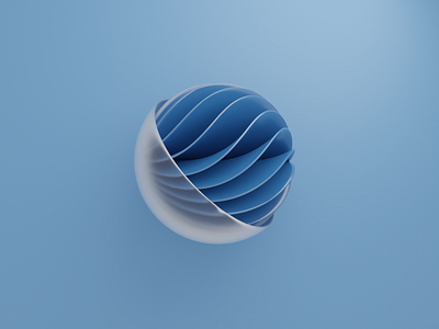3D Abstract Sphere 3d abstract blender design glassmorphism