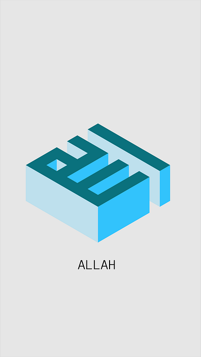 kufi with isometric style design graphic design isometric kufi modern