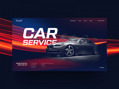 Web design for car service animation branding car design graphic design inspiration motion graphics prototype service ui ux webdesign website