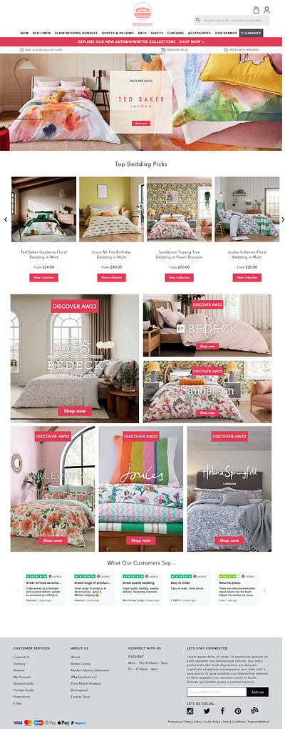 Bed Shop branding graphic design ui