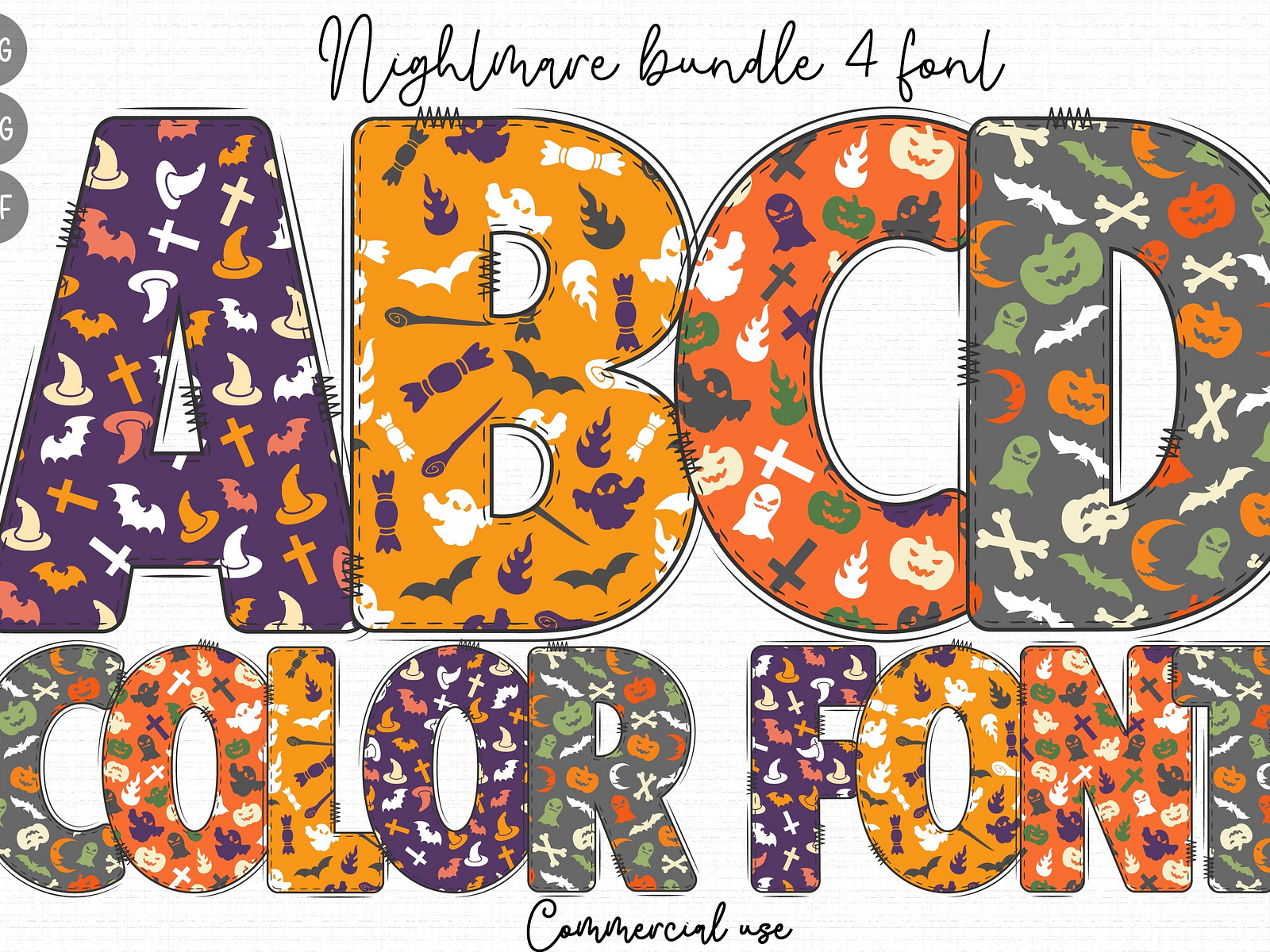 Hallloween color font OTF by Phongsakon Phonkhammak on Dribbble