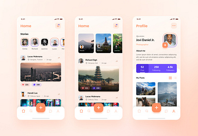 Social App ui