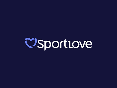 Sportlove Logo biking branding dinamic heart icon lavish logo love luxurious mark movement purple hues royal purple sports