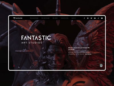 Fantastic Art branding interface motion graphics ui