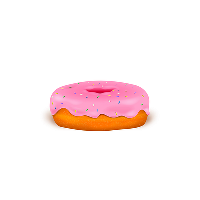 Pink Doughnut - Vector adobe illustrator aesthetic design donut donut vector doughnut illustration illustrator pink pink aesthetic vector vector art vector illustration