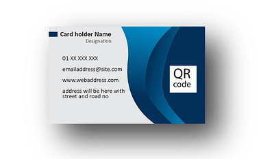 visiting card design blue shaded blue shaded branding design visiting card