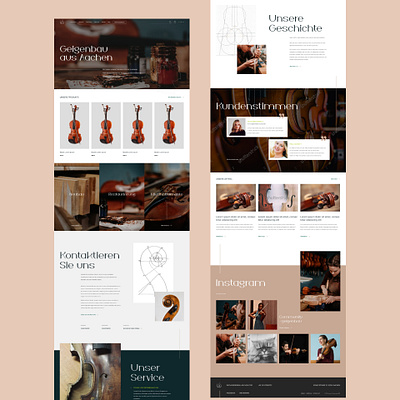 Redesign \ concept about blog ecommerce insta shop testimonials violine