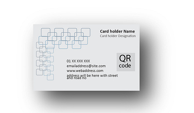 visiting card , blue and white faded graphics . branding design graphic design post design visiting card